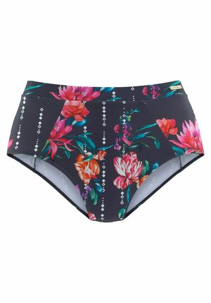 HIGHWAIST - Bikini-Hose - marine-bedruckt