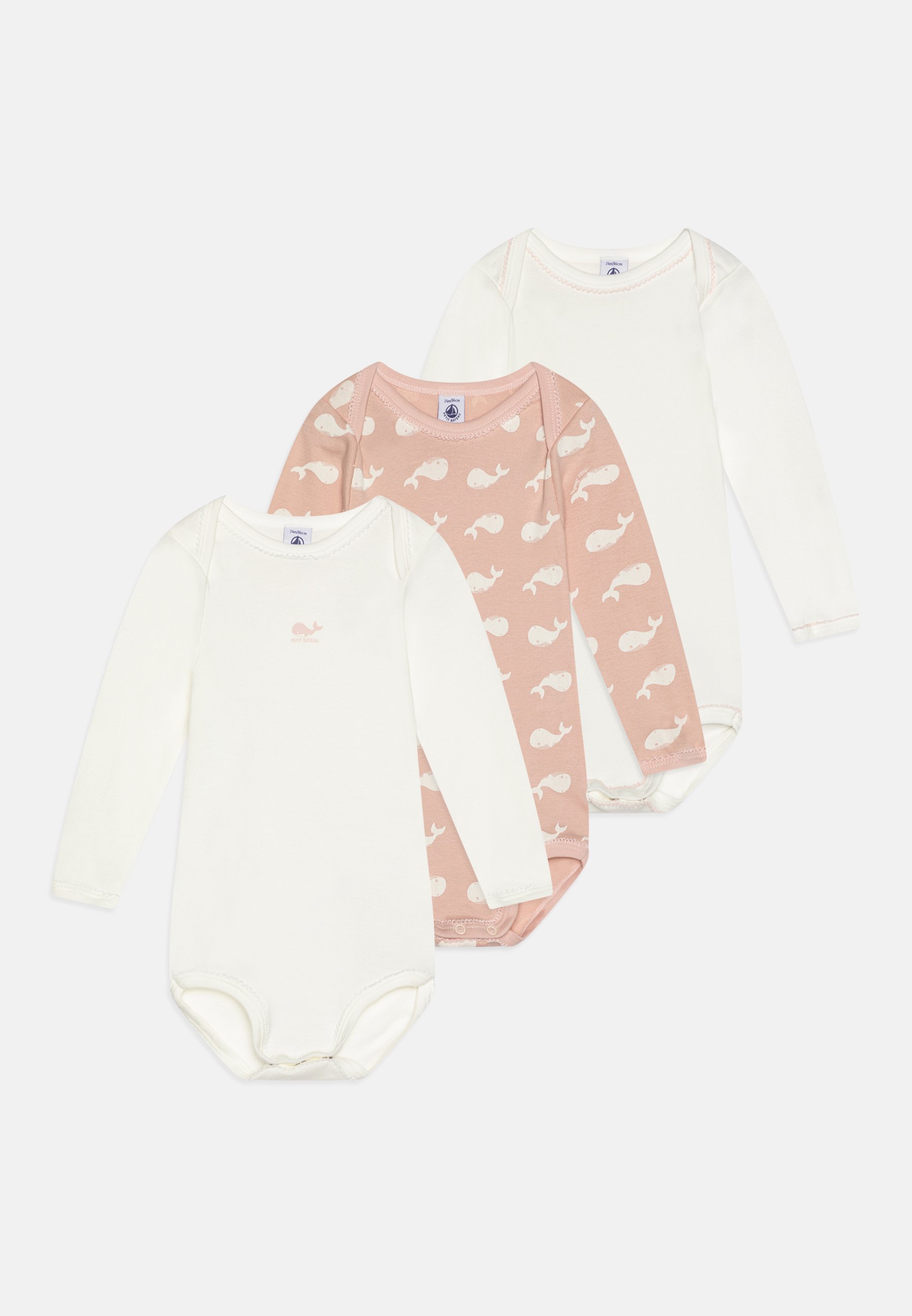 Petit Bateau Baby T-Shirt 3er Pack - 100% Baumwolle Für Mädchen & Jungen