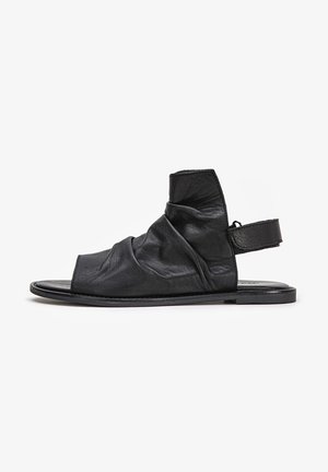 Ankle cuff sandals - black