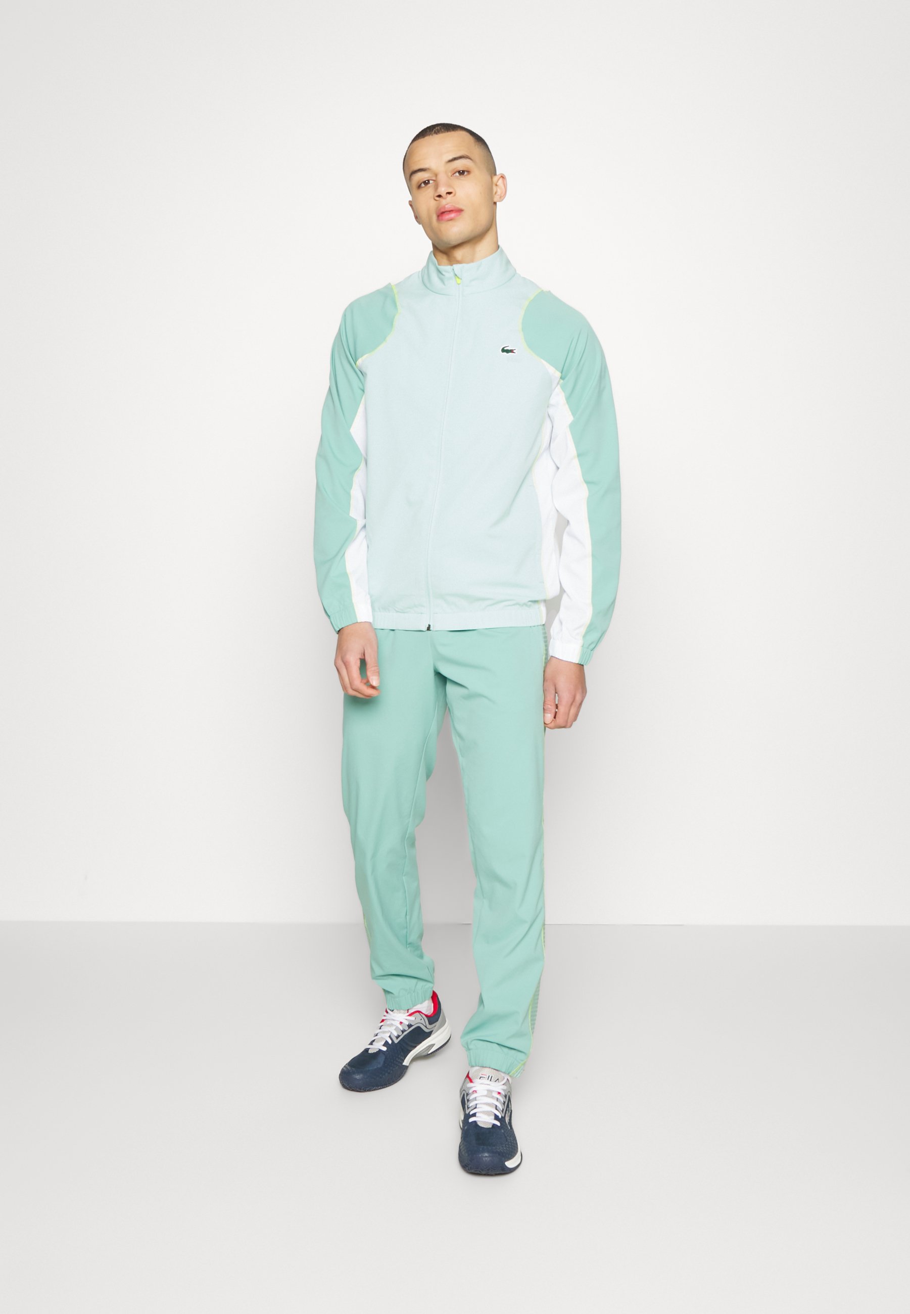 Lacoste Sport TRACKSUIT TOUR - Chándal - pastille mint/florida white  lima/menta 