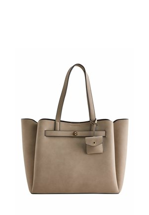Next, BELTED CHARM TOTE BAG - Käekott - mink brown