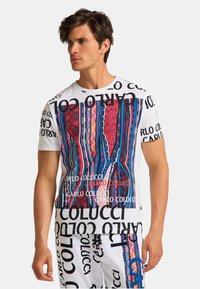 Carlo Colucci UNISEX - T-shirt estampada - white