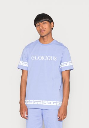 DIEGO TEE - T-shirt con stampa - lilac/optic white