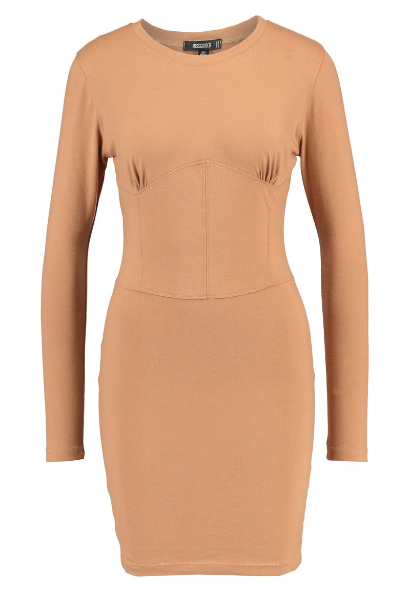 Missguided Shift dress - camel - (Pre-owned) - Zalando.ie