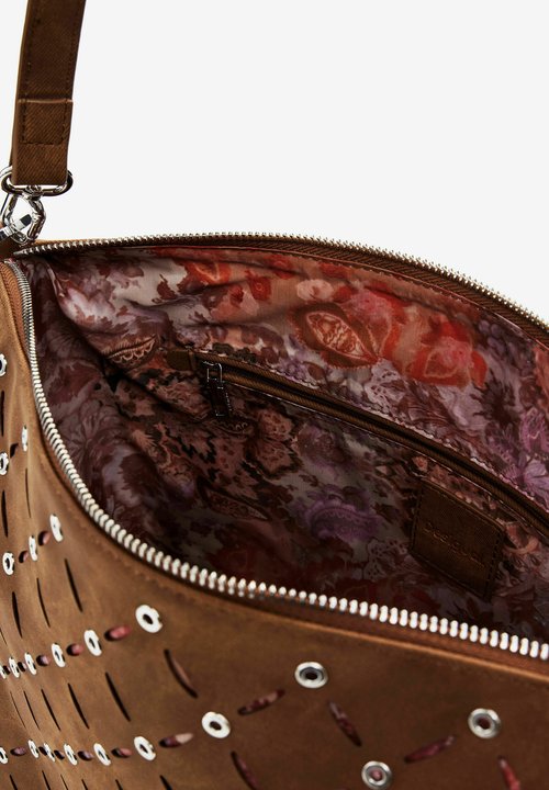 Desigual Women's Accessories - Mochila de poliuretano (tamaño pequeño), marrón, Einheitsgröße