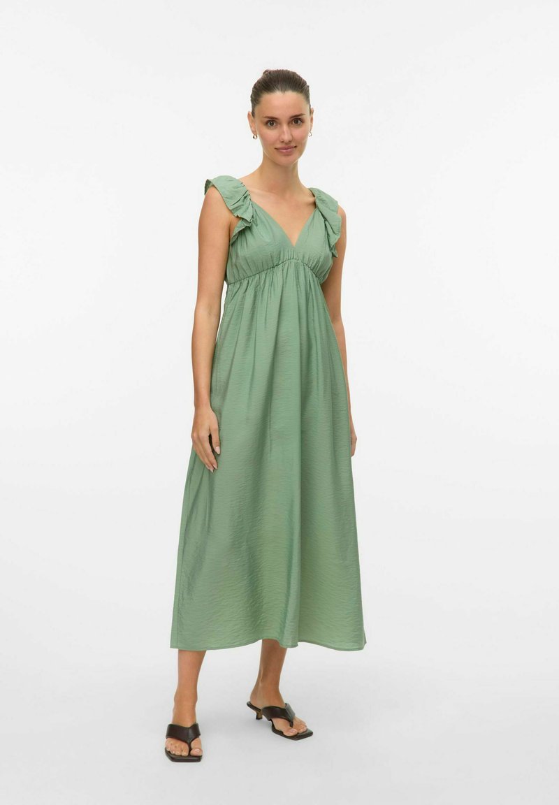 Vero Moda VMJOSIE Long - Robe de jour - hedge green