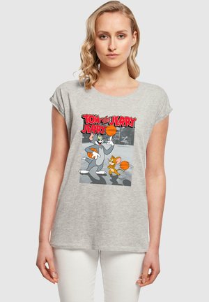 ABSOLUTE CULT TOM AND JERRY - BASKETBALL BUDDIES - T-shirts med print - heather grey