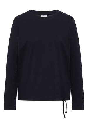 Cecil, LANGARM SHIRT MIT RUNDHALS UND TUNNELZUG - Camiseta de manga larga - urban dark blue