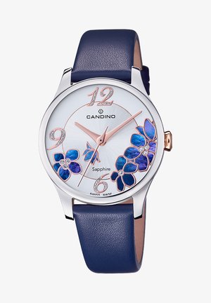 Candino ELEGANCE SAPPHIRE - Montre - dunkelblau/silber/rosegold