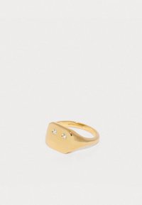 EMI SIGNET RING UNISEX - Δαχτυλίδι - yellow gold-coloured/white