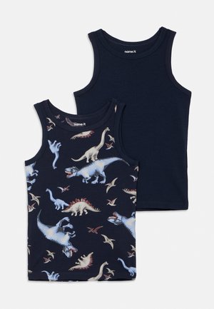 NMMTANK DINO 2 PACK - Spodnja majica - navy blazer