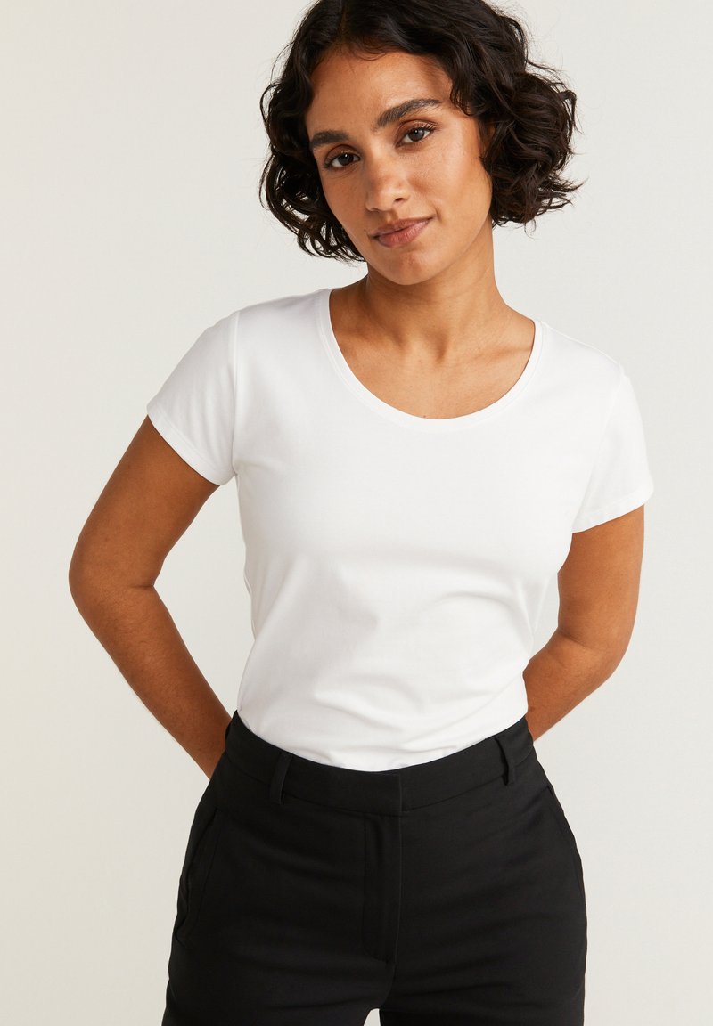 BONDELID MOA SLIM FIT SHORT SLEEVE - T-shirt basic - white