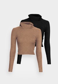 Não selecionado, black/mottled dark brown