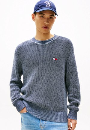 BADGE CONTRAST - Strickpullover - dark night navy