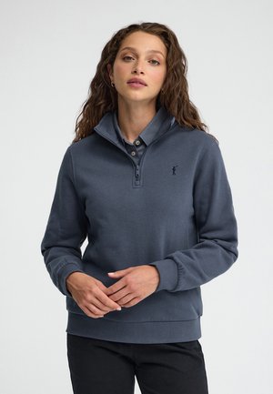 Polo Club, SWEATSHIRT WOMAN RIGBY GO NECK ZIPPER SWEAT W IO LONG SLEEVE REGULAR FIT - Sudadera - denim blue
