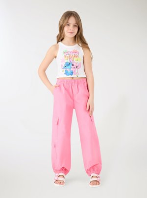 Terranova, LUNGO TINTA UNITA - Pantaloni cargo - fucsia chiaro