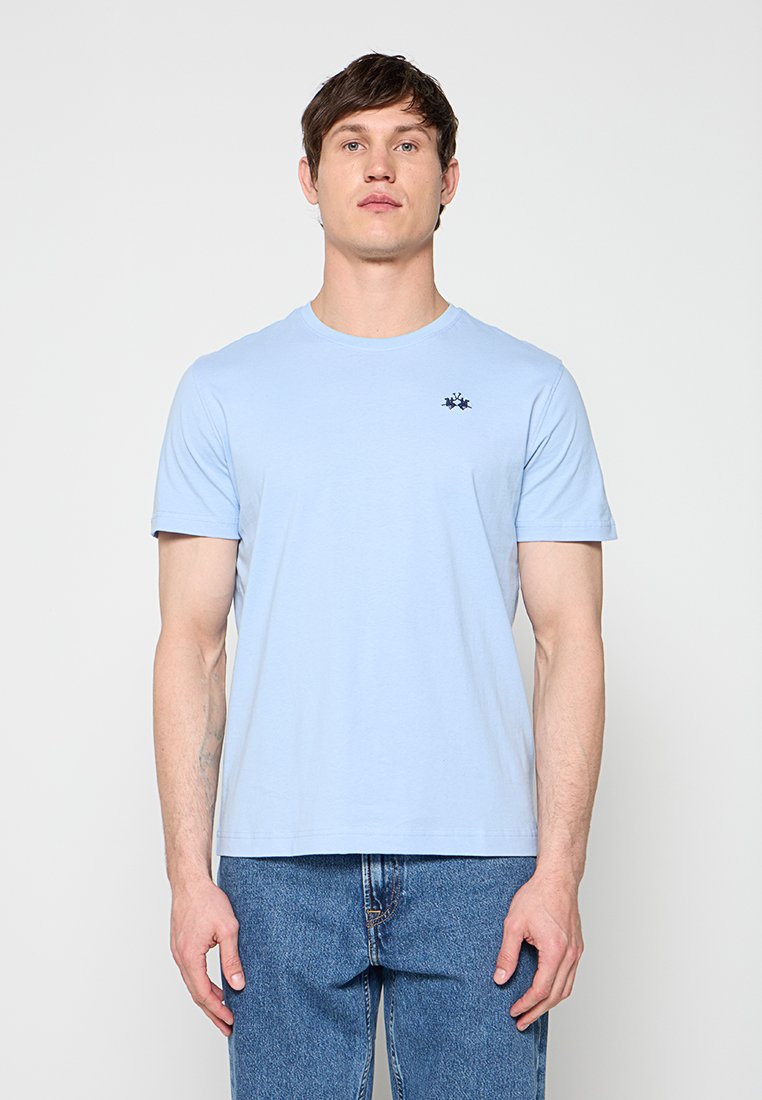 LA MARTINA T-shirt basic koningsblauw