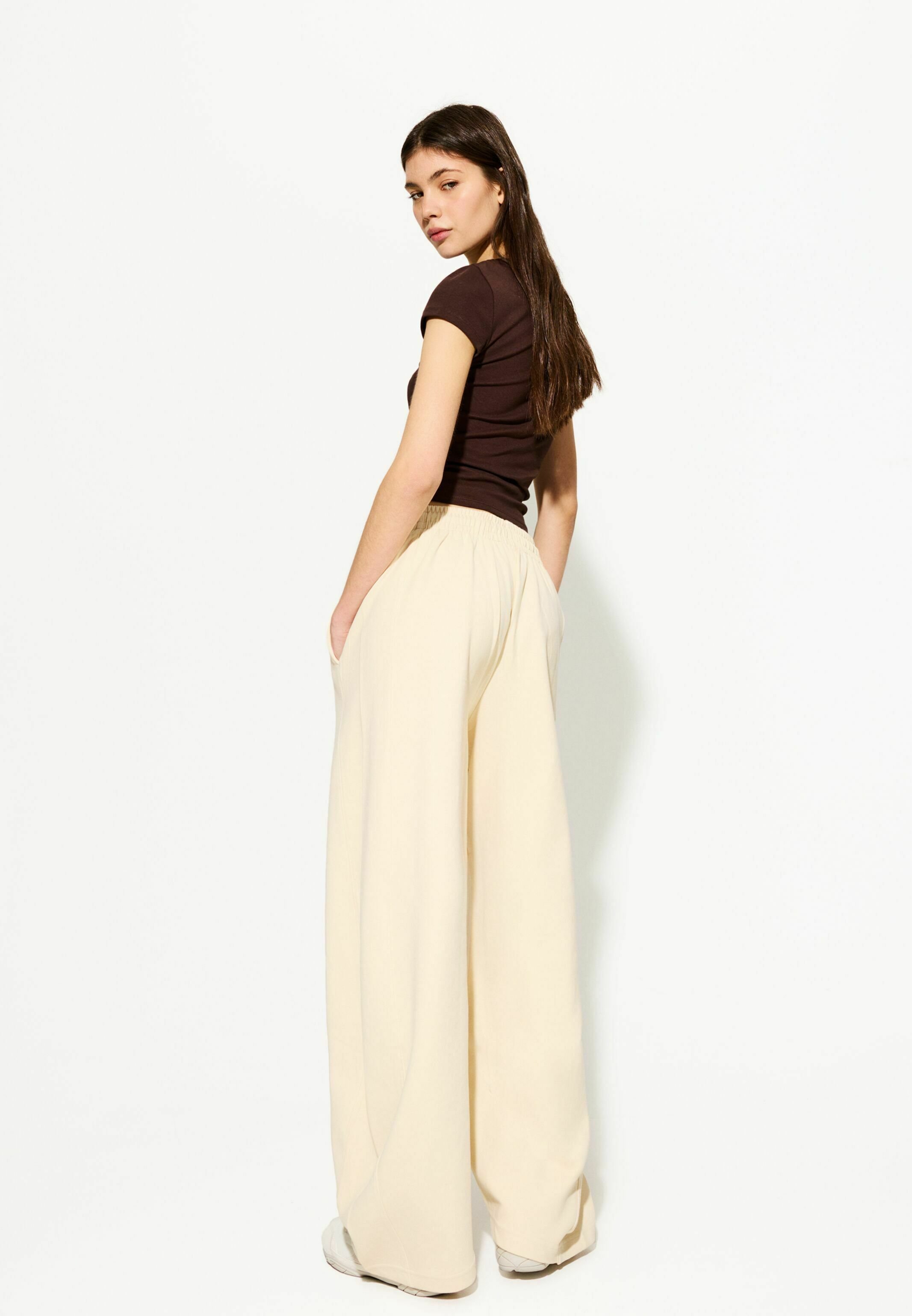 【BAON】[unisex] Baindi Peach Fuzz Banding String Wide Pt Women's Petra Wide Leg Pants | Peach Fuzz UPF 50+