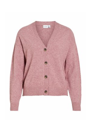 VILA, VIRIL V-NECK KNIT CARDIGAN - NOOS - Gilet - nostalgia rose