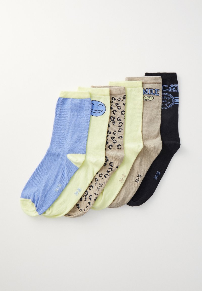 Name it NKFVILDE UNISEX 6 PACK - Čarape - weathered teak
