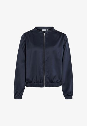 VILA, BOMBERJACKE VIELLIE ZIP-UP - Bomberjakke - navy blazer