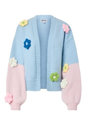 Pieces PCJENNER - Kardigán - cashmere blue/pink-a-boo