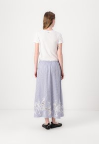 Tommy Hilfiger BRODERIE ANGLAISE LONG SKIRT - Trapecinis sijonas - classic ithaca/blue