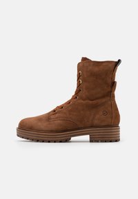 Tamaris Bottines à lacets - cognac