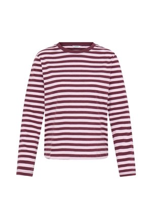b.young, BYSNERLE LS SHIRT - Pikkade varrukatega topp - pink bordeaux stripe