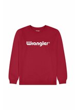 Sweat-shirt Wrangler Femme - Crew Neck - 100% Coton - Bleu Délavé - Coupe Classique