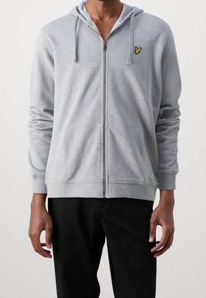 Sweat zippé - mottled light grey