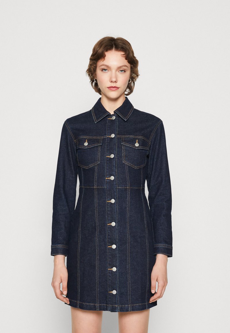 ONLY Onlbelle S/S Button Dress Dnm Gua Noos Women's Denim Dress (1-Pack