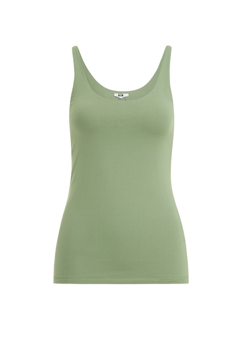WE Fashion Top groen gemêleerd WE Fashion Top groen gemêleerd