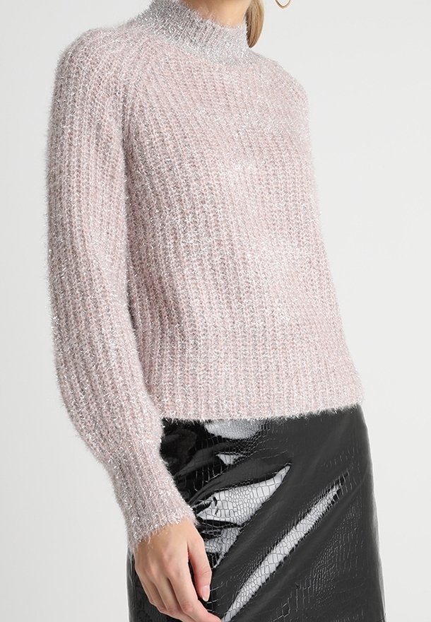 YAS Tall Stickad tröja - pink