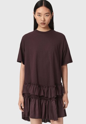 AllSaints FEYRE DRESS - Jerseyjurk - burgundy red