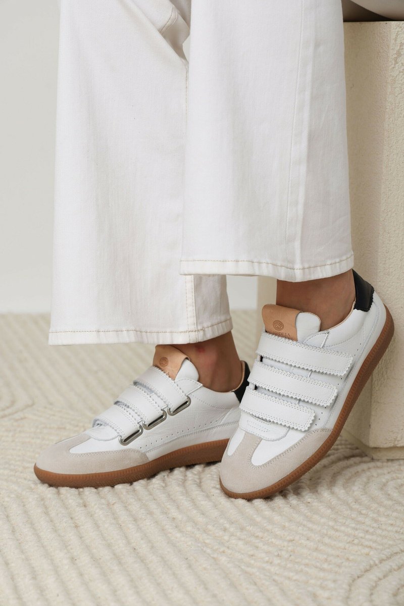Lowwit Fred de la Bretoniere PEARL VALENCIA - Sneaker low - wit/weiß - Zalando.de