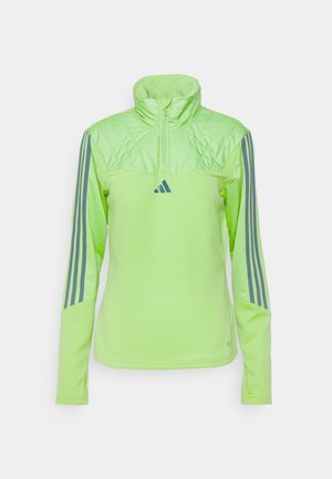 adidas Performance Langarmshirt - semi lucid lime/arctic night