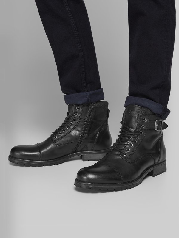 JFWALBANY - Lace-up ankle boots - anthracite