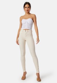 Bubbleroom SUPERSTRETCH JEANS - Jeans Skinny Fit - tan