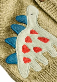 Next REGULAR FIT - Chaqueta de punto - green dinosaur
