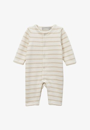 Monoprix, COMBINAISON MANCHES LONGUES UNIE EN COTON - Combinaison - beige