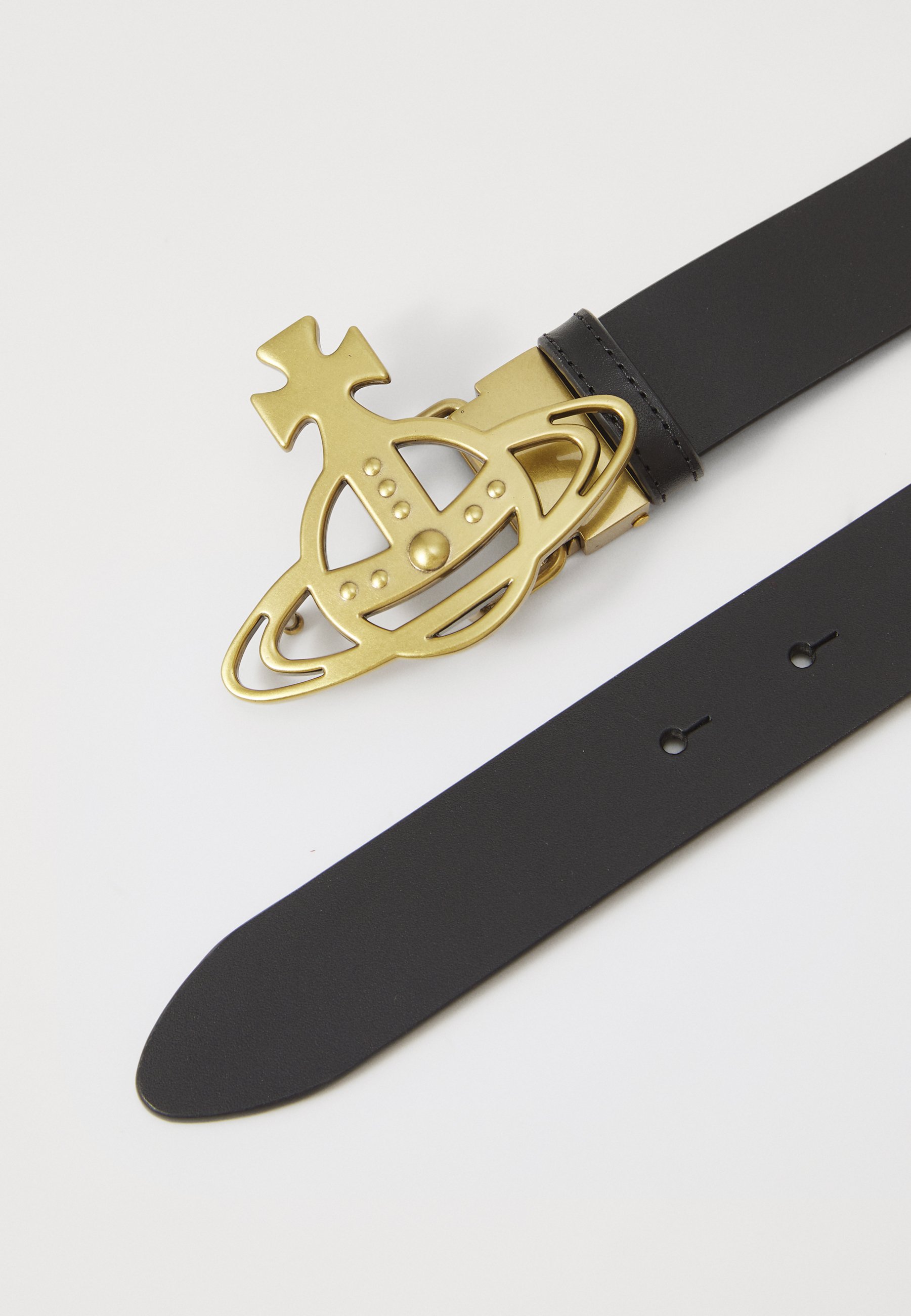 Vivienne Westwood LINE ORB BUCKLE UNISEX - Belt - black - Zalando