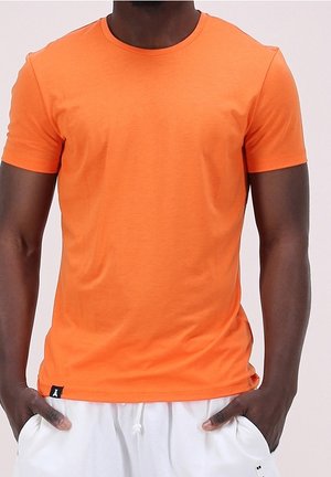 T-shirt basic - mottled orange