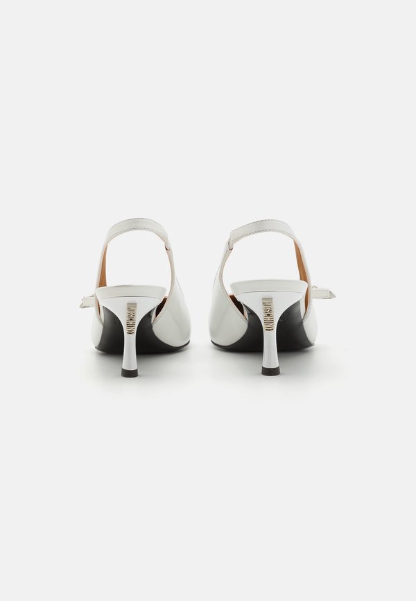 BUCKLED BOW - Classic heels - bianco2