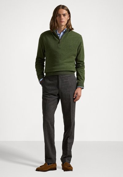 Polo Ralph Lauren WOOL QUARTER-ZIP JUMPER - Πουλόβερ - classic olive heather