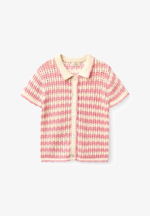 Copenhagen Colors CARDIGAN UNISEX - Kardigán - pink/cream