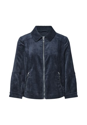 Street One, 3/4 ARM CORDJACKE MIT HEMDKRAGEN - Veste légère - darkest blue