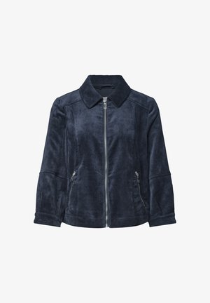 Street One, 3/4 ARM CORDJACKE MIT HEMDKRAGEN - Veste légère - darkest blue