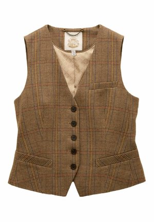 REGULAR FIT - FOXLEY CHECK TWEED  - Waistcoat - brown
