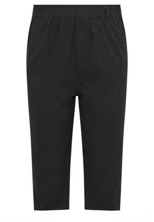 Yours Clothing, ELASTICATED CROPPED TROUSERS - Pantalon classique - black